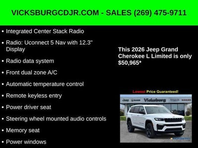 2026 Jeep Grand Cherokee GRAND CHEROKEE L LIMITED 4X4