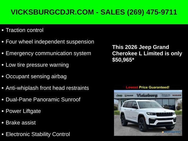 2026 Jeep Grand Cherokee GRAND CHEROKEE L LIMITED 4X4