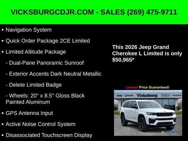 2026 Jeep Grand Cherokee GRAND CHEROKEE L LIMITED 4X4