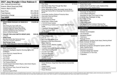 2027 Jeep Wrangler WRANGLER 4-DOOR RUBICON X