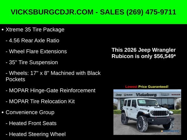 2026 Jeep Wrangler WRANGLER 4-DOOR RUBICON