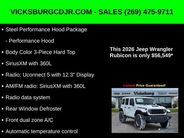 2026 Jeep Wrangler WRANGLER 4-DOOR RUBICON