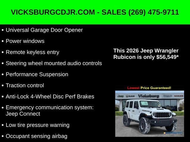 2026 Jeep Wrangler WRANGLER 4-DOOR RUBICON