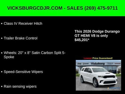 2026 Dodge Durango DURANGO GT AWD HEMI V8
