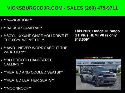 2026 Dodge Durango DURANGO GT PLUS AWD HEMI V8