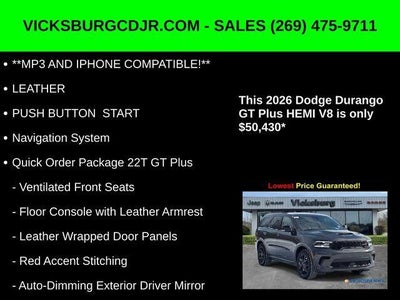 2026 Dodge Durango DURANGO GT PLUS AWD HEMI V8