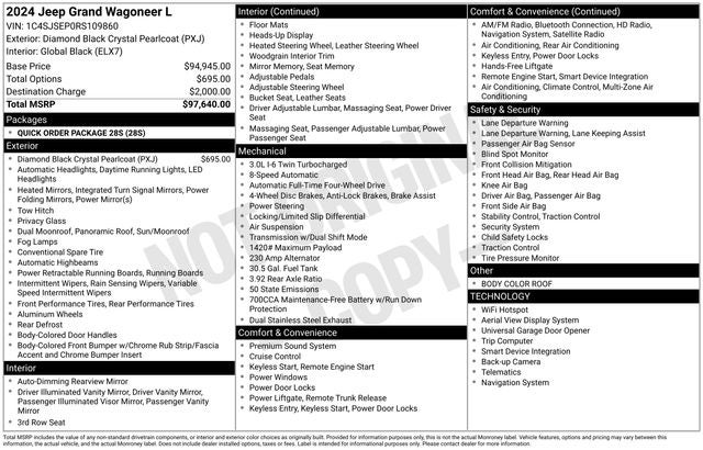 2024 Jeep Grand Wagoneer L 4x4