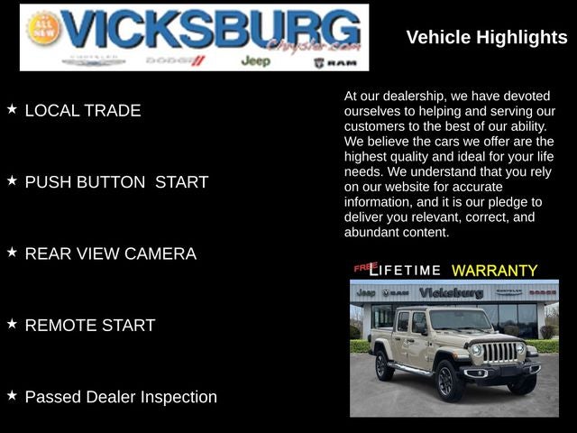 2020 Jeep Gladiator Overland 4X4