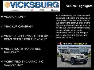 2020 Jeep Gladiator Overland 4X4