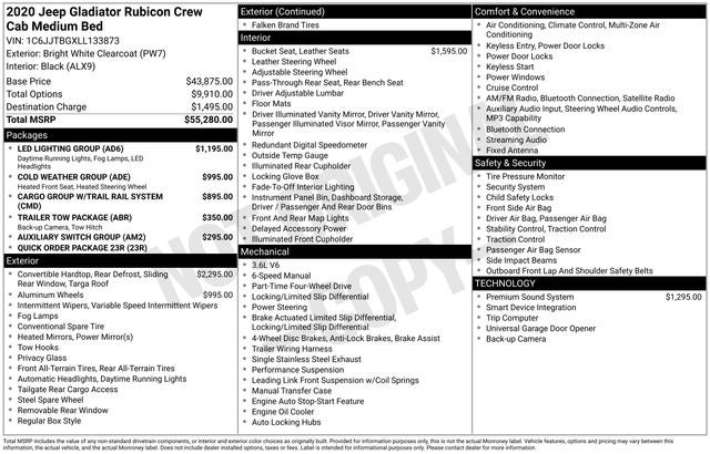 2020 Jeep Gladiator Rubicon
