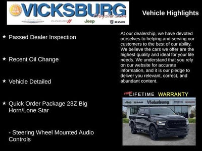 2019 RAM 1500 Big Horn/Lone Star Crew Cab 4x4 5'7' Box