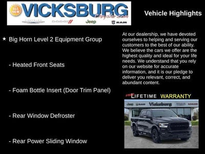 2019 RAM 1500 Big Horn/Lone Star Crew Cab 4x4 5'7' Box