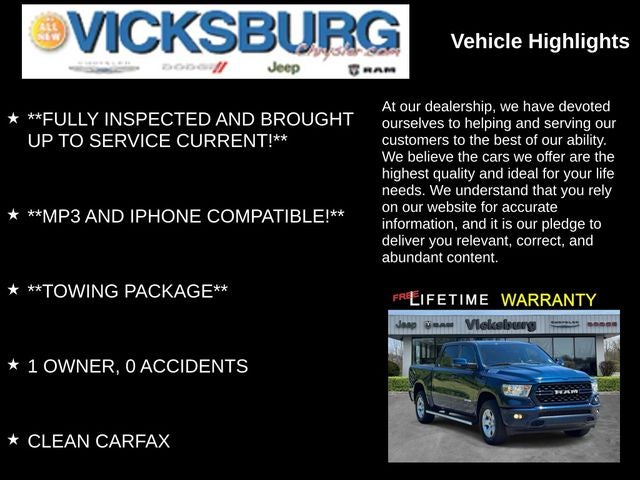 2023 RAM 1500 Big Horn Crew Cab 4x4 5'7' Box