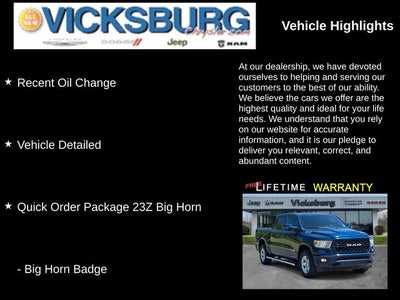 2023 RAM 1500 Big Horn Crew Cab 4x4 5'7' Box
