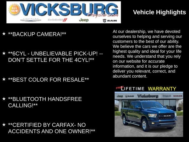 2023 RAM 1500 Big Horn Crew Cab 4x4 5'7' Box