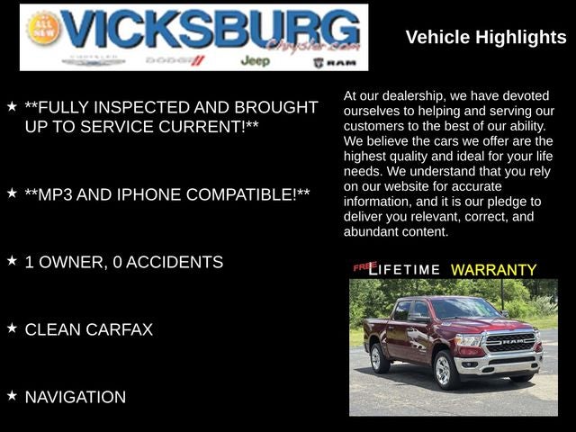 2023 RAM 1500 Big Horn Crew Cab 4x4 5'7' Box