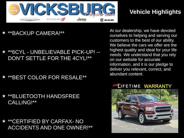 2023 RAM 1500 Big Horn Crew Cab 4x4 5'7' Box