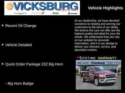 2023 RAM 1500 Big Horn Crew Cab 4x4 5'7' Box