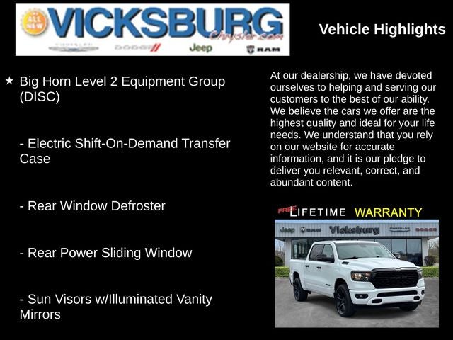 2023 RAM 1500 Big Horn Crew Cab 4x4 5'7' Box