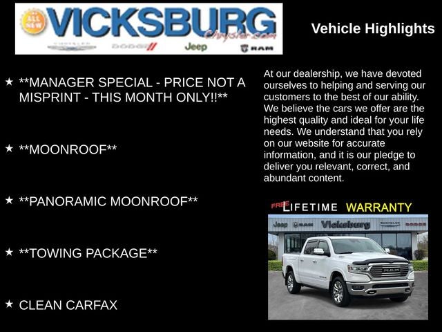 2021 RAM 1500 Limited Longhorn Crew Cab 4x4 5'7' Box