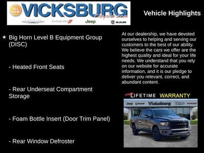 2022 RAM 1500 Big Horn Crew Cab 4x4 6'4' Box