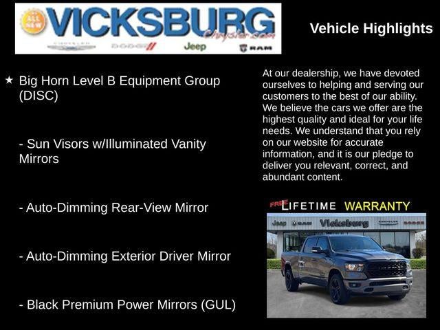 2022 RAM 1500 Big Horn Crew Cab 4x4 6'4' Box