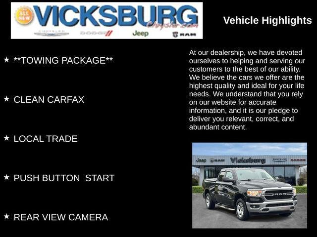2020 RAM 1500 Big Horn Quad Cab 4x4 6'4' Box