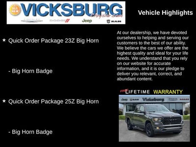 2022 RAM 1500 Big Horn Quad Cab 4x4 6'4' Box