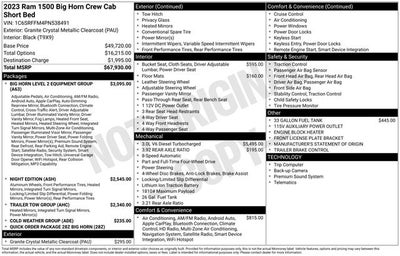 2023 RAM 1500 Big Horn Crew Cab 4x4 5'7' Box