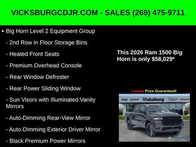 2026 RAM Ram 1500 RAM 1500 BIG HORN CREW CAB 4X4 5'7' BOX