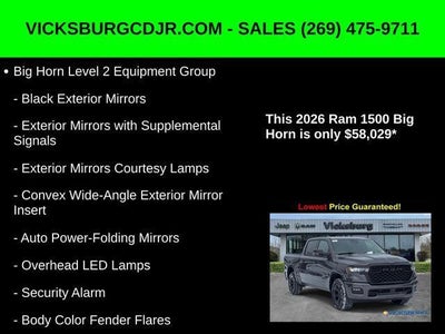 2026 RAM Ram 1500 RAM 1500 BIG HORN CREW CAB 4X4 5'7' BOX