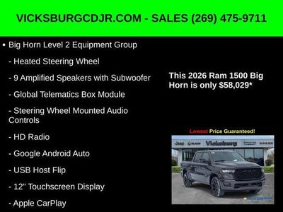 2026 RAM Ram 1500 RAM 1500 BIG HORN CREW CAB 4X4 5'7' BOX