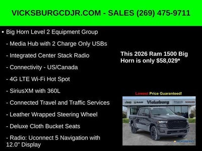 2026 RAM Ram 1500 RAM 1500 BIG HORN CREW CAB 4X4 5'7' BOX