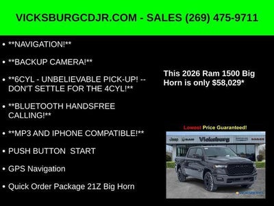 2026 RAM Ram 1500 RAM 1500 BIG HORN CREW CAB 4X4 5'7' BOX