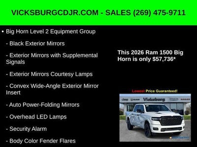 2026 RAM Ram 1500 RAM 1500 BIG HORN CREW CAB 4X4 5'7' BOX