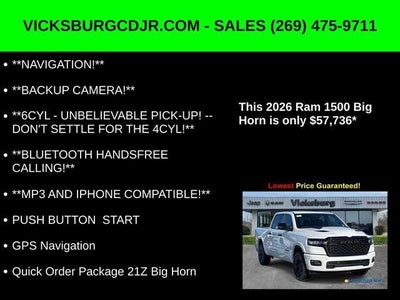 2026 RAM Ram 1500 RAM 1500 BIG HORN CREW CAB 4X4 5'7' BOX