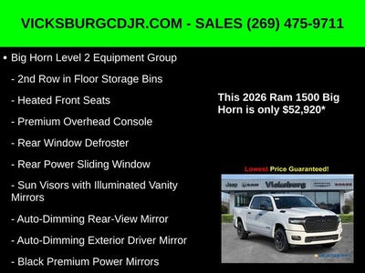 2026 RAM Ram 1500 RAM 1500 BIG HORN CREW CAB 4X4 5'7' BOX