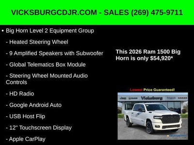 2026 RAM Ram 1500 RAM 1500 BIG HORN CREW CAB 4X4 5'7' BOX