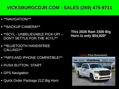 2026 RAM Ram 1500 RAM 1500 BIG HORN CREW CAB 4X4 5'7' BOX