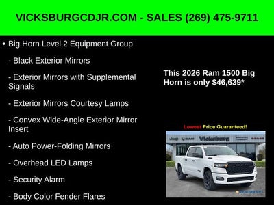 2026 RAM Ram 1500 RAM 1500 BIG HORN CREW CAB 4X4 5'7' BOX