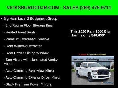 2026 RAM Ram 1500 RAM 1500 BIG HORN CREW CAB 4X4 5'7' BOX