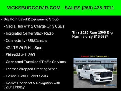 2026 RAM Ram 1500 RAM 1500 BIG HORN CREW CAB 4X4 5'7' BOX
