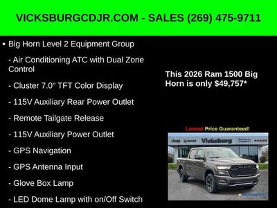 2026 RAM Ram 1500 RAM 1500 BIG HORN CREW CAB 4X4 5'7' BOX