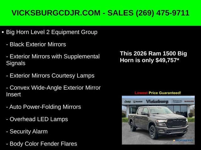 2026 RAM Ram 1500 RAM 1500 BIG HORN CREW CAB 4X4 5'7' BOX