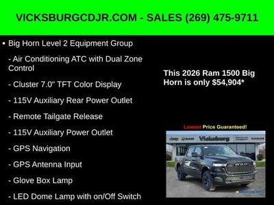 2026 RAM Ram 1500 RAM 1500 BIG HORN CREW CAB 4X4 5'7' BOX