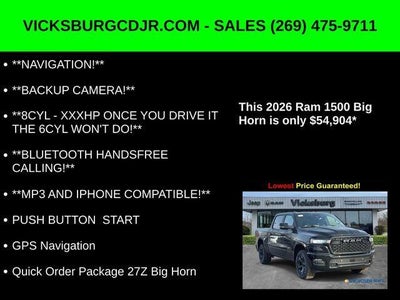 2026 RAM Ram 1500 RAM 1500 BIG HORN CREW CAB 4X4 5'7' BOX