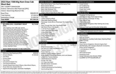 2022 RAM 1500 Big Horn Crew Cab 4x4 5'7' Box