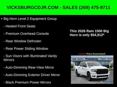 2026 RAM Ram 1500 RAM 1500 BIG HORN CREW CAB 4X4 5'7' BOX