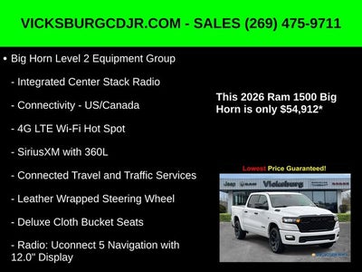 2026 RAM Ram 1500 RAM 1500 BIG HORN CREW CAB 4X4 5'7' BOX