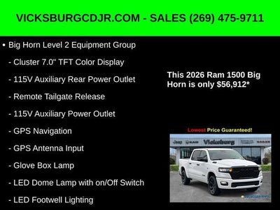 2026 RAM Ram 1500 RAM 1500 BIG HORN CREW CAB 4X4 5'7' BOX
